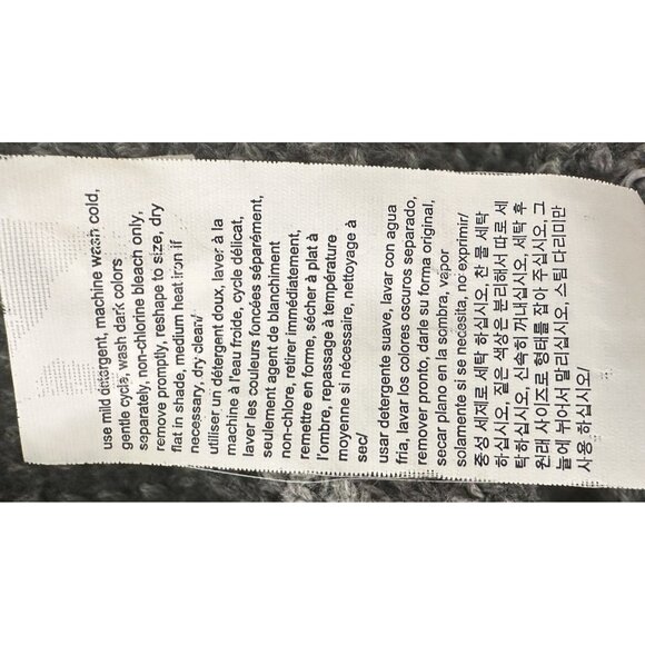 Calvin Klein Mens Waffle Knit Cotton Mock Neck Full Zip Jacket Gray Size Large - Picture 11 of 14